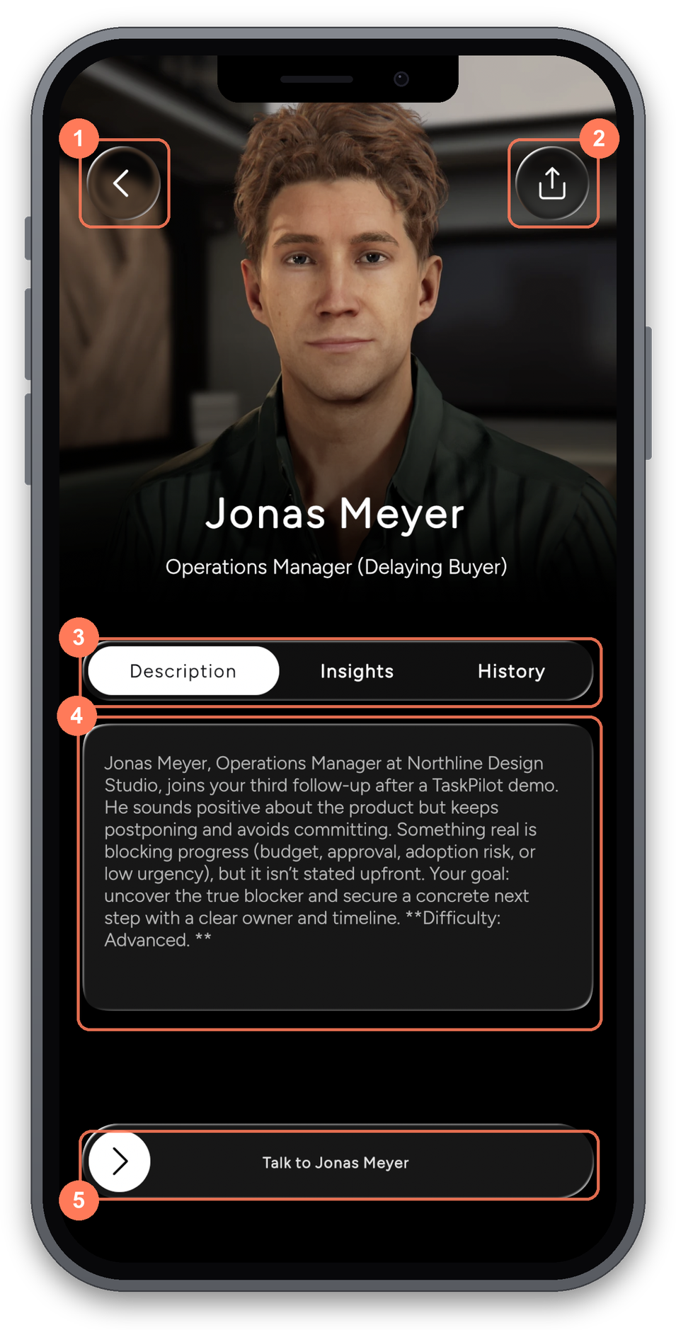An agent page